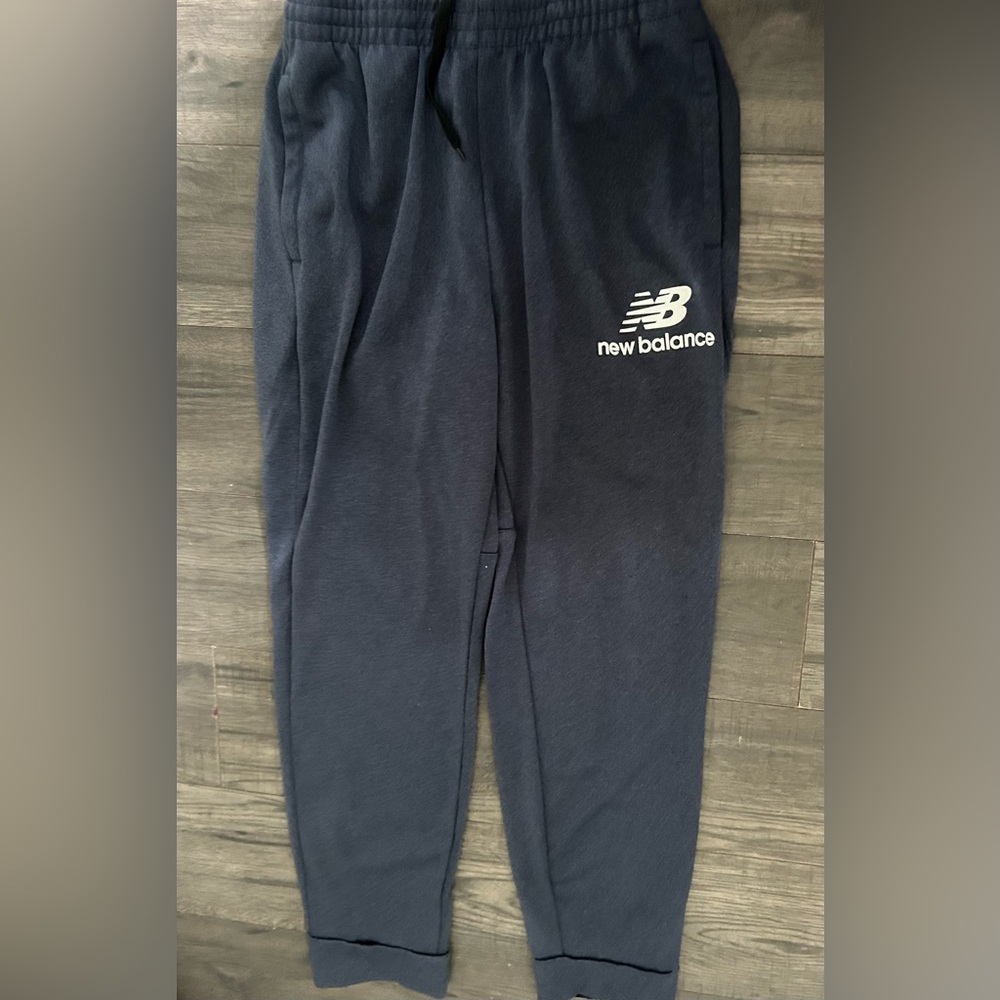 NEW BALANCE mens navy joggers